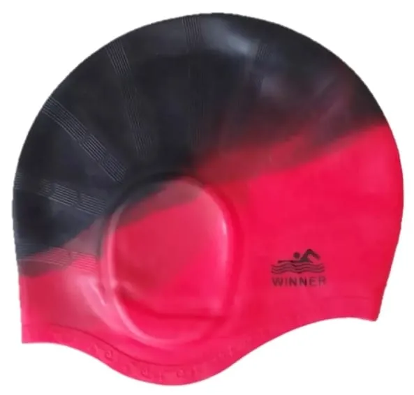 GORRO CON OREJERA EN SILICONA COLOR COMBINADO - WINNER