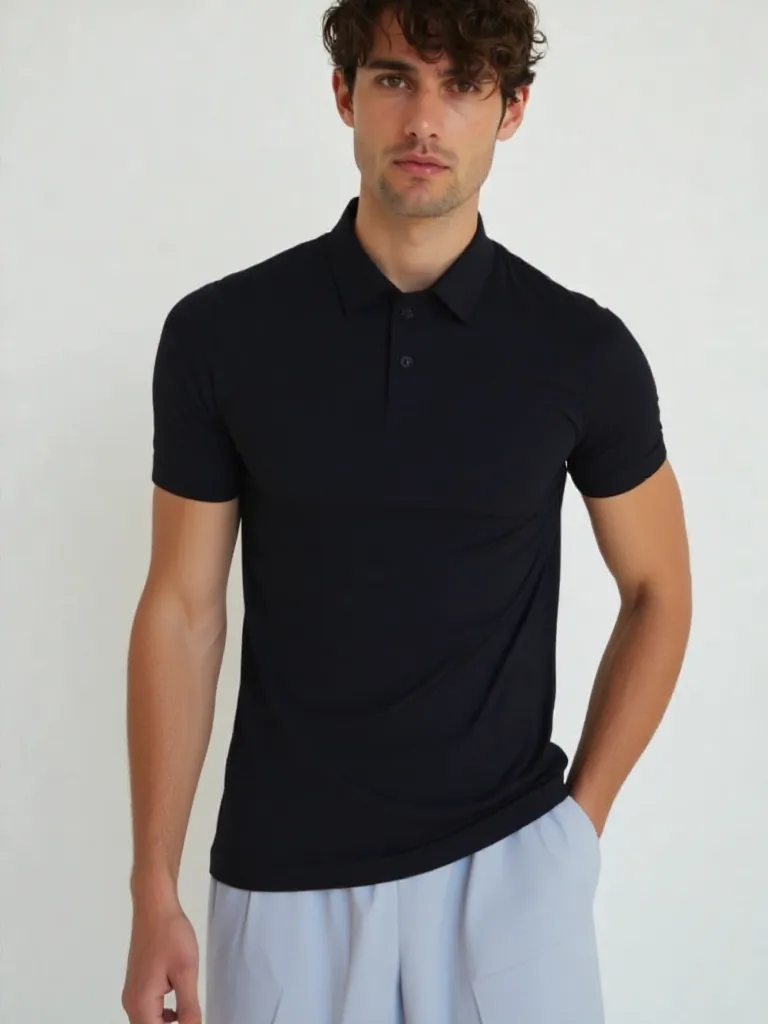 POLO DEPORTIVO WIN CAMISERO - MANGA CORTA (S, Azul Acero)